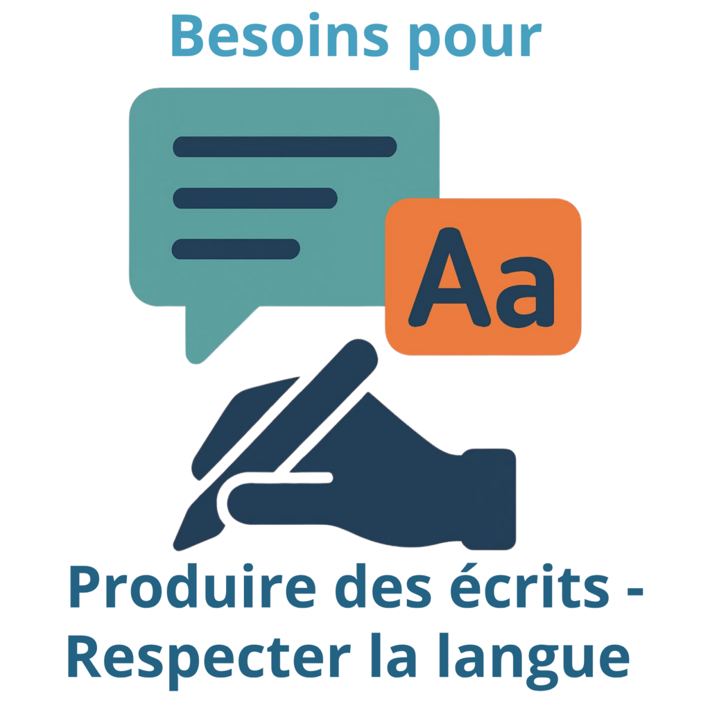 produire des écrits respecter la langue