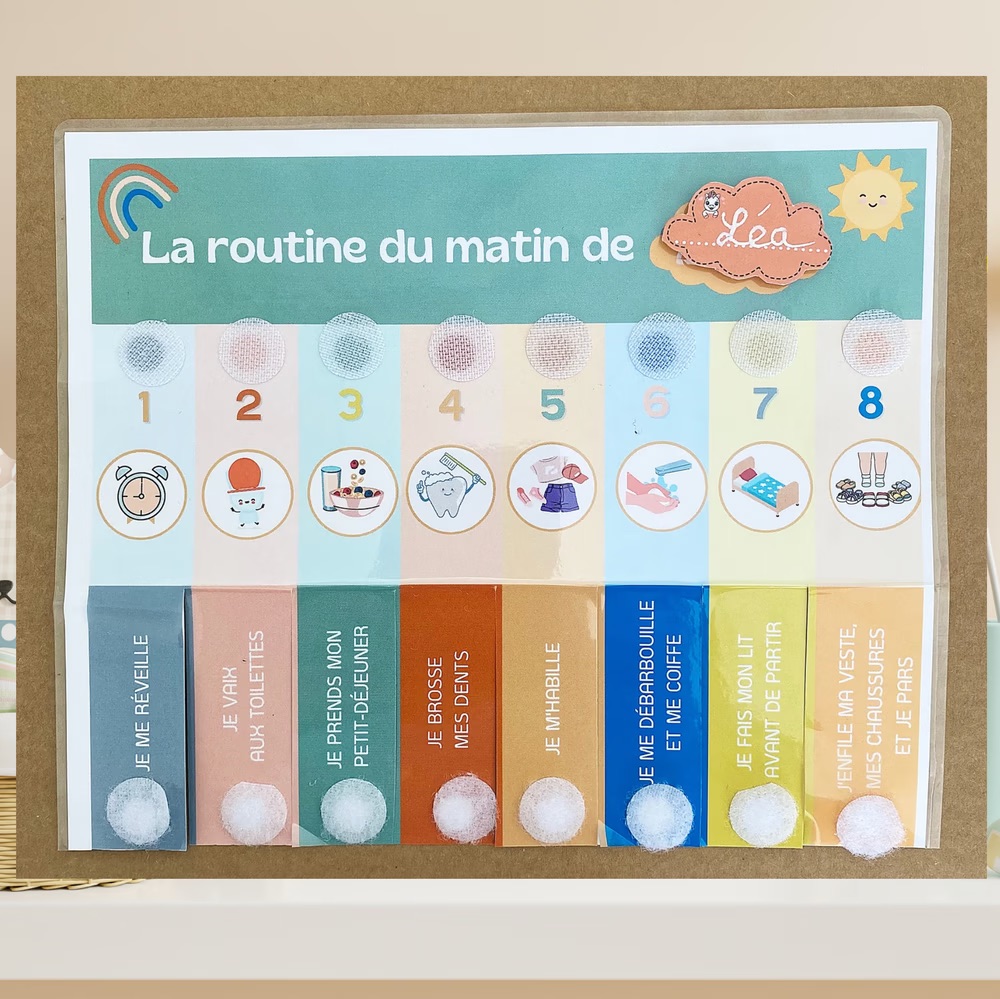 Outils élèves exemple routine:contrat validable manipulable (nature&découverte)