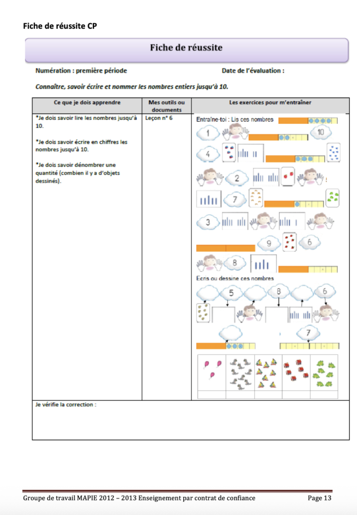 Outils élèves ex fiche réussite epcc c2
