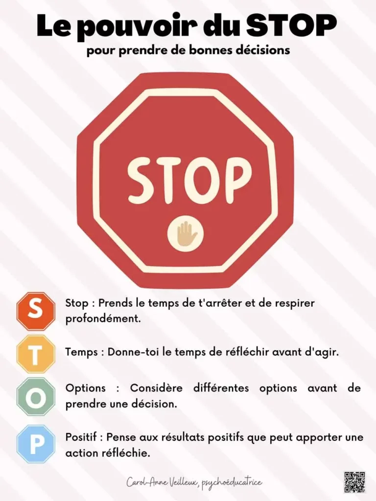Outils élèves le pouvoir du stop